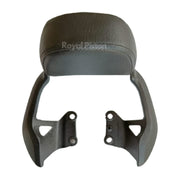 Royal Piston Premium Leather Backrest for Bike Compatible with Royal Enfield Hunter 350 (Black) - Royal Piston
