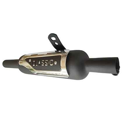 Royal Piston Black Exhaust For Classic Reborn with Original RE Sound (Original Indoori Silencer)