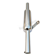 Royal Piston Original Indori Silencer | Shiny Chrome | Compatible with Bullet BS3, BS4, BS6, Bullet Electra, Bullet Standard | Original Sound - Royal Piston