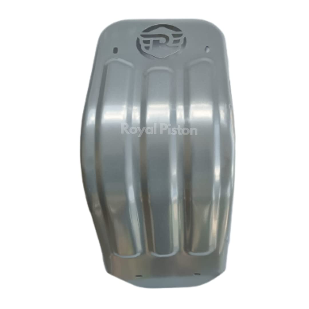 Royal Piston OE Sump Guard Compatible with Royal Enfield Hunter 350 Engine Protection (Engine Guard) (OE Chrome)