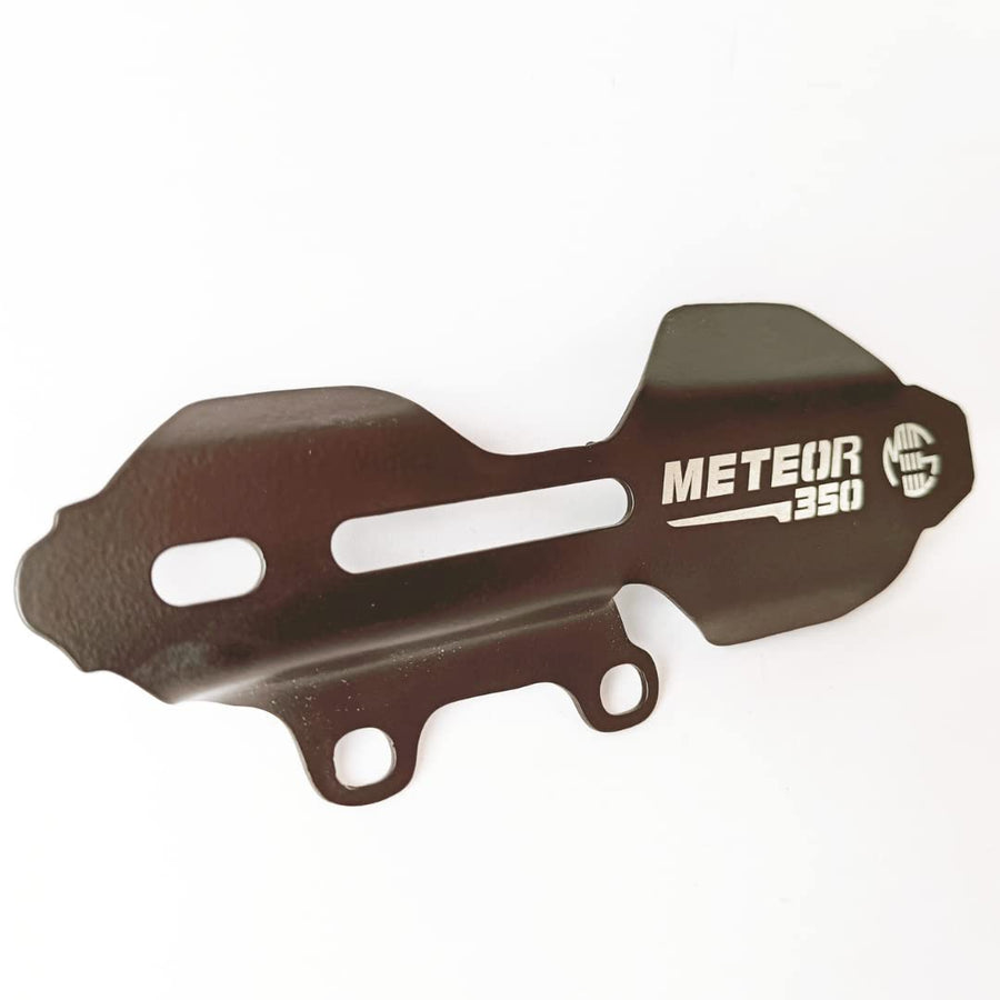 Royal Piston Heavy Duty Chrome RE Meteor 350 Accessories Strong & Durable- (Meteor 350 Master Cylinder Guard-Black) - Royal Piston