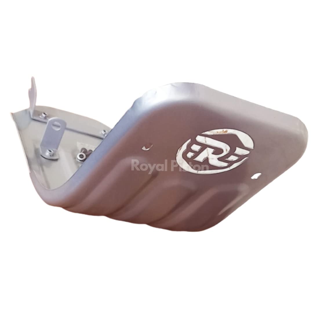 Royal Piston OE Sump Guard Compatible with Royal Enfield Hunter 350 Engine Protection (Engine Guard) (OE Chrome)