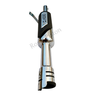 Royal Piston Original Indori Silencer: Compatible with Bullet BS3, BS4, BS6, Electra, Standard. Classic Chrome Finish, Original Sound! - Royal Piston