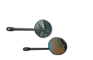 Royal Piston Touring Black Side Mirrors High Definition Antiglare Mirrors Compatible With Royal Enfield Super Meteor 650 - Royal Piston