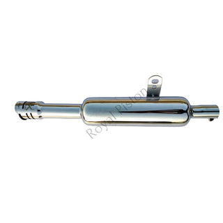 Royal Enfield Classic Exhaust: Original RE Sound, Glass Chrome Finish (Improved Mileage & Performance) - Royal Piston