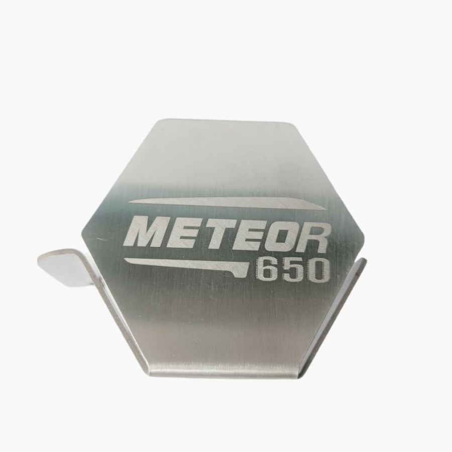 Royal Piston Heavy Duty Stainless Steel Accessories Strong & Durable Compatible With Royal Enfield Super Meteor 650cc (Black Disc Brake Cover) - Royal Piston