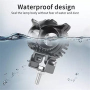 Royal Piston LED Fog Light: HJG Owl Fog Lights 12V, 40W, Dual Tone, 2-in-1 Light with Flood Light, Yellow & White. For Bike, Car, Thar, Jeep (1pc) - Royal Piston