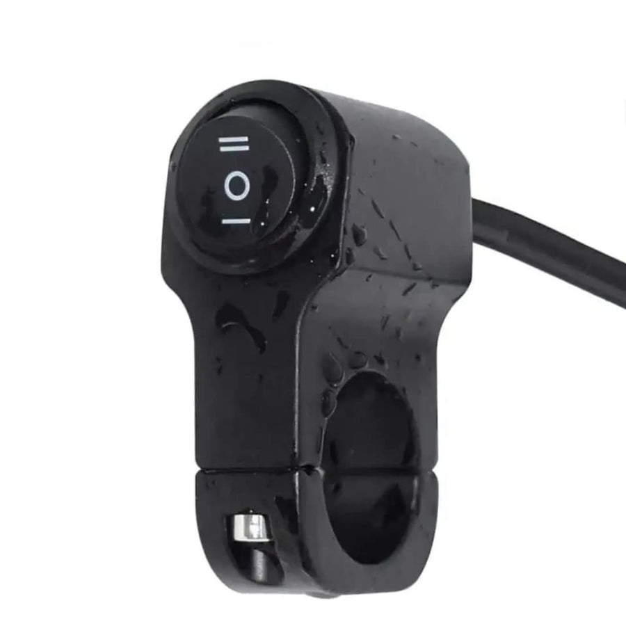 Royalpiston Multifunctional 12V Dc Motorcycle Handlebar Switch 7/8" On-Off-On Headlight Fog Brake Light Switch Fit For All Motorcycles (Black) - Royal Piston