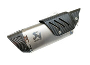 Royal Piston Universal Akrapovic Silencer - The Ultimate Weapon of Sound and Style for Every Sport Bike Enthusiast (Silver)