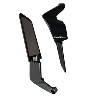 Royal Piston High Definition Round Side Mirrors Clear View | Wide-Angle Stainless Steel Side Mirror For Maximum Visibility With Universal - Royal Piston
