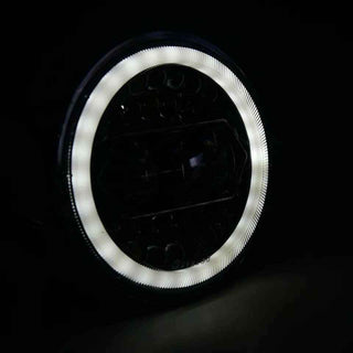 Royal Piston 5.75"  LED Headlight with High Beam DRL - White/Yellow, 40W/90W, IP67 Waterproof, Compatible With RX100, RX135, Avenger, Harley Davidson