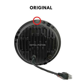 Royal Piston 7" LED Y-Type Bright Headlight 12V-90W Compatible for Royal Enfield/Thar/Jeep (1pc) - Royal Piston