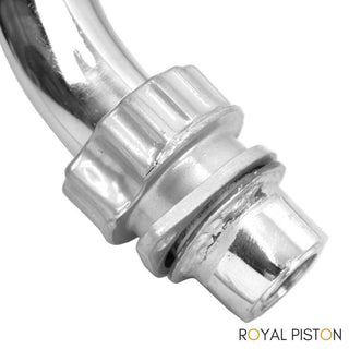 Royal Piston Bend Pipe Chrome for BS3 - BS4 Compatible for Classic/Electra/Standard 350&500