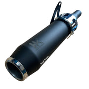 Royal Piston Intense Original Indoori Silencer: Glasswool Black Edition with Authentic Sound, Compatible with Royal Enfield Hunter 350