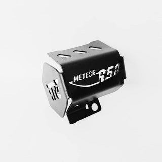 Royal Piston Heavy Duty Stainless Steel Accessories Strong & Durable Compatible With Royal Enfield Super Meteor 650cc (Rear Oil Container Guard-Black) - Royal Piston