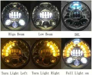 Royalpiston Daymaker Headlight 5.75 inch HJG Eagle Eye For Bajaj Avenger/RX-100/RX-135/Harley Davidson - Royal Piston