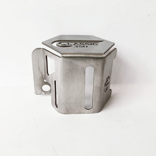 Royal Piston Heavy Duty Chrome RE Classic 350 Accessories Strong & Durable- (Classic 350 Rear Oil Container Guard-Chrome) - Royal Piston