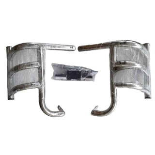 Royal Piston Chrome Leg Guard for Royal Enfield Classic, standard 350/Meteor 350cc  (3-Bar Airfly)2022-2026 - Royal Piston