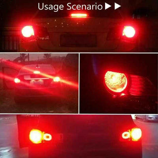 Royal Piston Car Tail lamp Red Flash Strobe Car Led Brake Lamp DC 12V Auto Front Rear Reverse Bulb Flashing Brake Lights 2pc