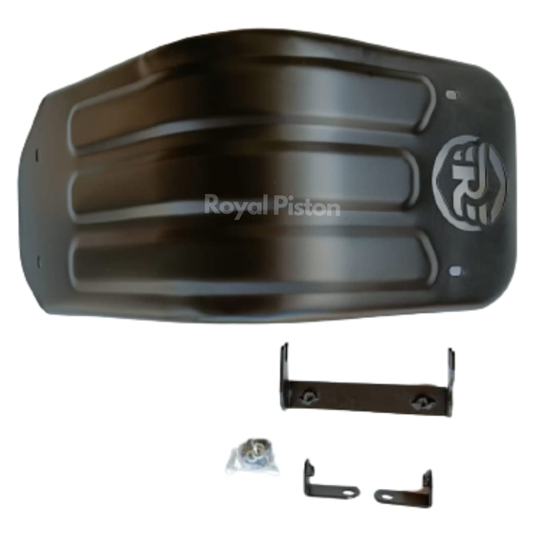 Royal Piston OE Sump Guard Compatible with Royal Enfield Hunter 350 Engine Protection (Engine Guard) (OE Black))