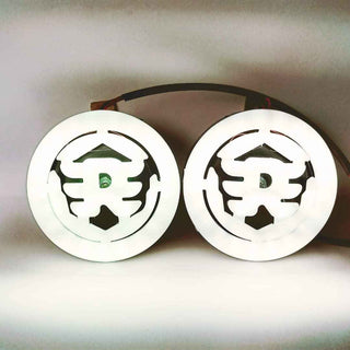 Royal Piston Universal 2-in-1 Indicator Horn: Flush LED 2Pcs Night Ride Motorcycle Lights, Mega Horn, Visibility. For With Royal Enfield (2pc Black)!