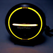 Royal Piston Smart LED 7inch Headlight 75-110W-12V | Latest 2023 CREE/Osram LED | (RP Minus with Ring) | Compatible with Thar/Jeep/Gypsy (Pack of 2)