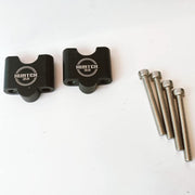 Royal Piston Heavy Duty Chrome RE Hunter 350 Accessories Strong & Durable- (Hunter Handle Riser-Black)