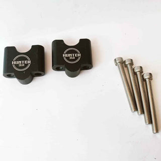 Royal Piston Heavy Duty Chrome RE Hunter 350 Accessories Strong & Durable- (Hunter Handle Riser-Black)