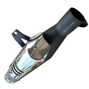 Royal Piston Enhanced Original Indoori Silencer: Glass wool Black Edition with Authentic Sound, Compatible with Royal Enfield Meteor 350 and Classic Reborn