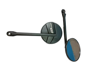 Royal Piston Touring Black Side Mirrors High Definition Antiglare Mirrors Compatible With Royal Enfield Super Meteor 650 - Royal Piston
