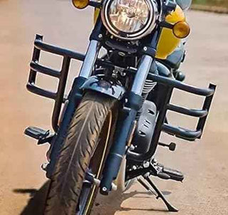 Royalpiston 3 Bend Bar Front Airfly Leg Guard Compatible for Royal Classic Reborn and Meteor (Black)2022-2026