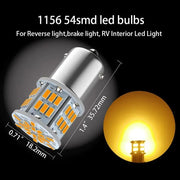 Royal Piston LED Brake Light: 360° Reflecting, Super Bright, Indicator Turn Signal, Reversing Light. Ba15s LED Brake Tail Light 12V (Pack of 4)