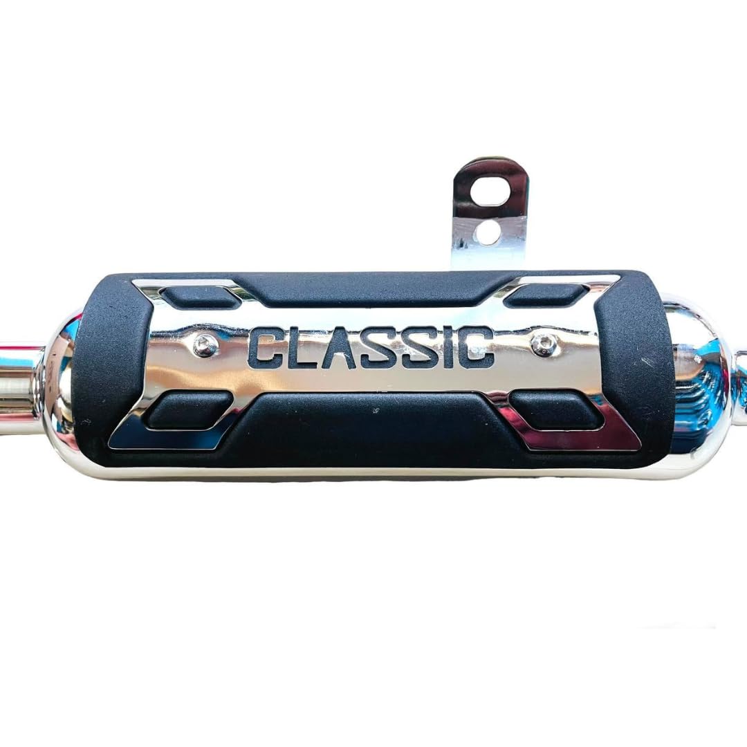 Royal Piston Original RE Sound Exhaust: For Reborn Classic 2022 Model Only. Stainless Steel Silencer With Matte Finish (Original Indoori Silencer)!