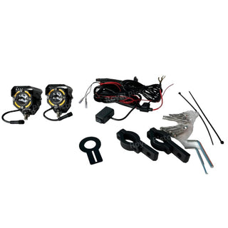 Royal Piston LED Fog Light For Bike | Super Mega Drive Powerful Auxiliary Lamp | With Full Harness Kit & Waterproof | Fog Lamp for Bike/Car/Jeep (Flood Light) - Royal Piston