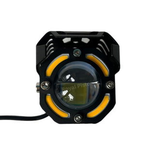 Royal Piston LED Fog Light For Bike | Super Mega Drive Powerful Auxiliary Lamp | With Full Harness Kit & Waterproof | Fog Lamp for Bike/Car/Jeep (Flood Light) - Royal Piston
