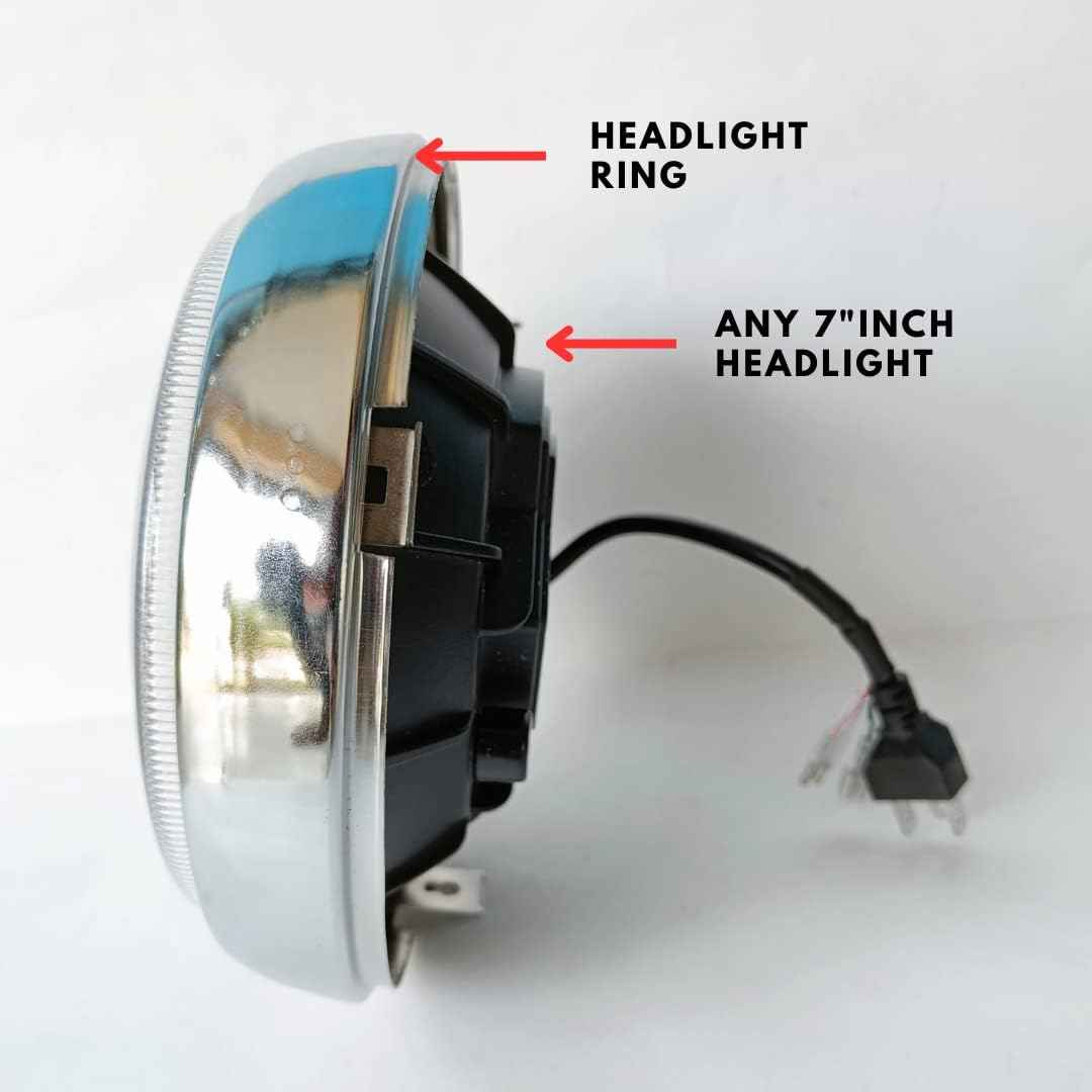 Royal Piston Heavy Built-in Duty RE Meteor 350 Headlight Ring in ...