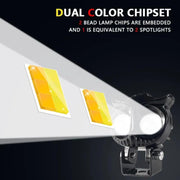 Royal Piston™ HJG Owl Flashing Fog Lights: All-in-One! 2-in-1 Spot & Flood with Original Laser Fog in Yellow & White. For Bike/Car/Thar/Jeep, 2pc