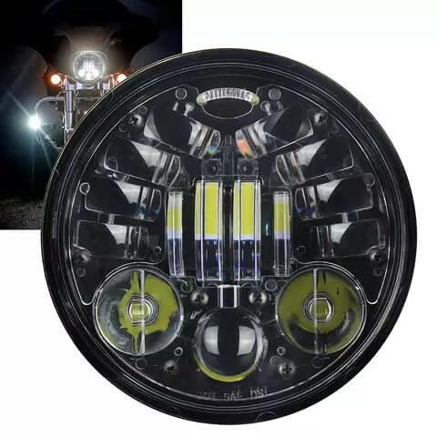 Royalpiston Daymaker Headlight 5.75 inch HJG Eagle Eye For Bajaj Avenger/RX-100/RX-135/Harley Davidson