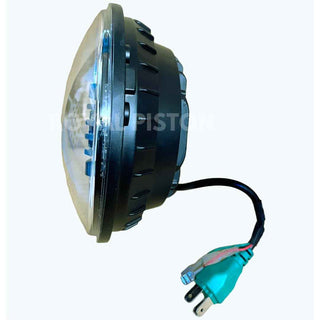 Royal Piston™ Hawk Eye LED Headlight: Highest Powerful Beam, OSRAM LED Minus Korean Chip. High/Low Beam, DRL, Cool Lighting, For Royal Enfield (1pc)
