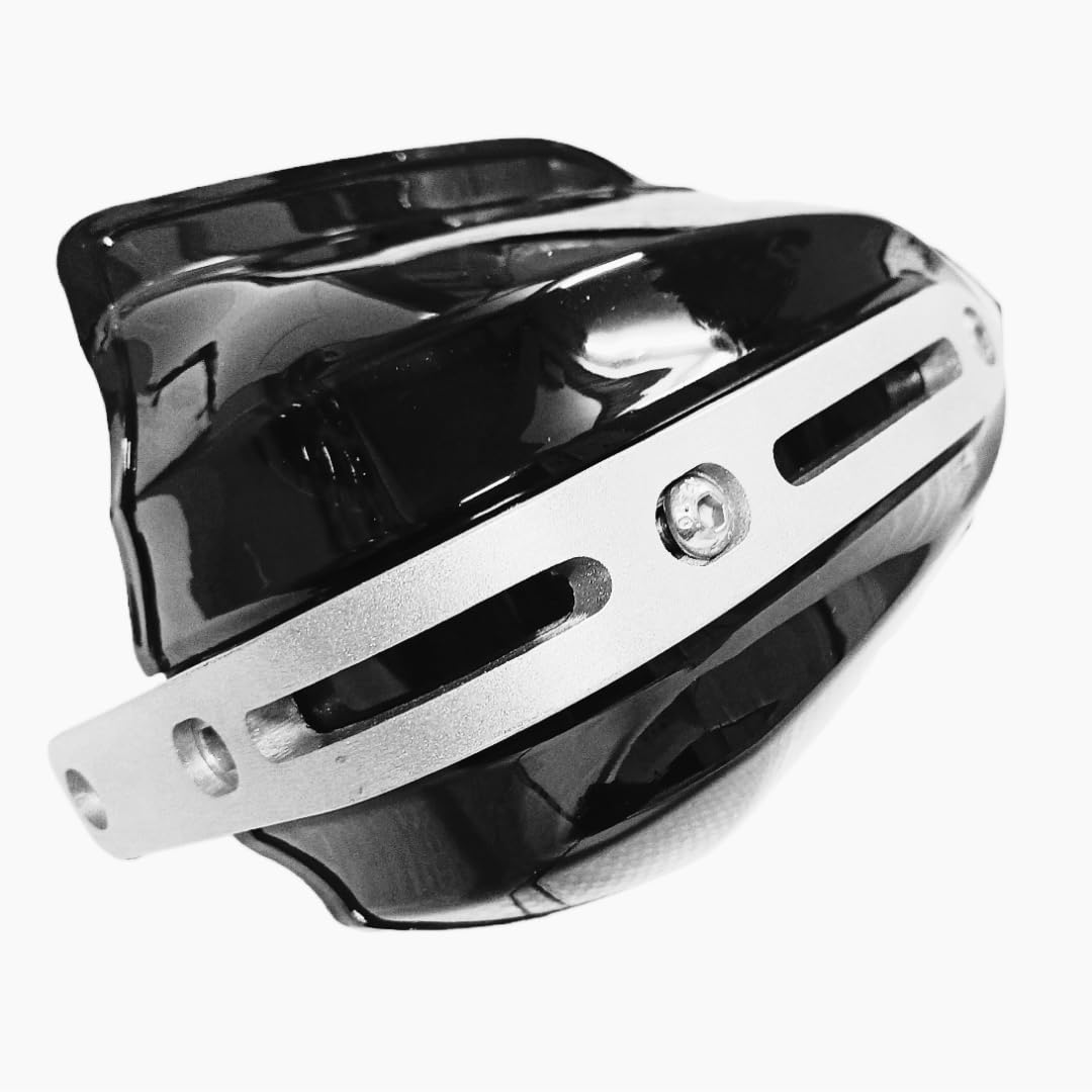 Royal Piston Hand Guard: Motorcycle Hand Protection Kit 7/8" 22mm Handlebar. Windproof Crash Bar Protector, Universal Fit for All Bikes (Black)