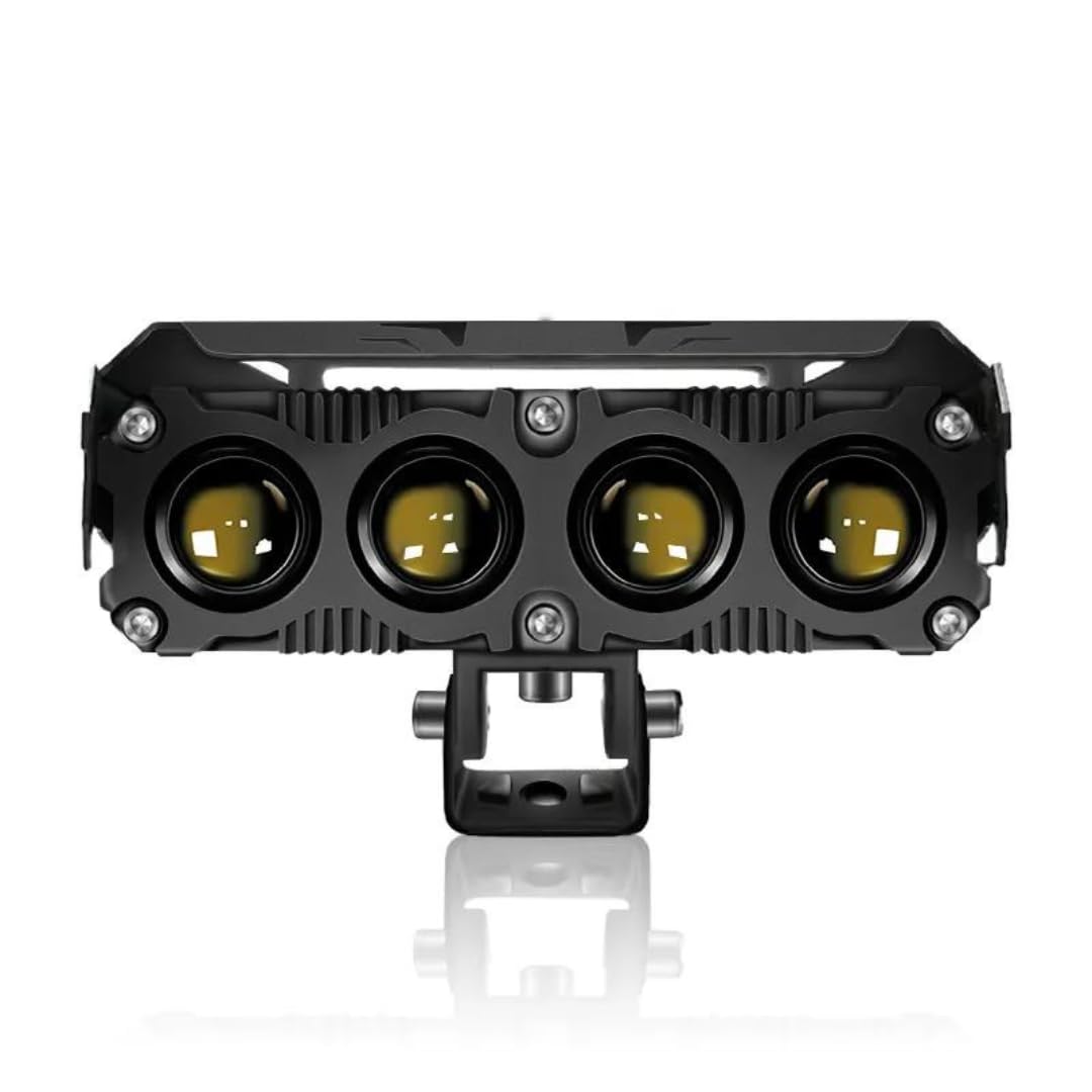 Royal Piston™ HJG Future 4 Lens Fog Light With Spot Laser Beam High Low Beam For Bike/Car/Thar/Jeep Original New Model