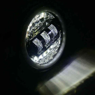 Royal Piston 5.75"  LED Headlight with High Beam DRL - White/Yellow, 40W/90W, IP67 Waterproof, Compatible With RX100, RX135, Avenger, Harley Davidson