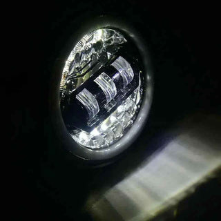 Royal Piston Smart LED 7" HJG Headlight with 3 in 1 Yellow & White DRL -12V Korean LED Compatible with Royal Enfield All Models