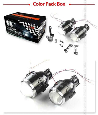 Royal Piston LED Projector 3.0 lens Car lights Bi-Xenon Fog lights Super Bright High Beam/Low Beam For Thar