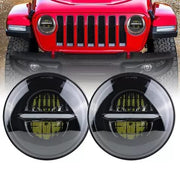 Royal Piston 110W Desert Minus 7inch Headlight Compatible with Thar/Jeep/Gypsy (Pack of 2)