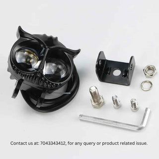 Royal Piston™ HJG Owl Flashing Fog Lights: All-in-One! 2-in-1 Spot & Flood with Original Laser Fog in Yellow & White. For Bike/Car/Thar/Jeep, 2pc
