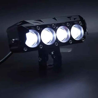 Royal Piston™  Future 4 Lens Fog Light With 130W Spot Laser Beam High Low Beam For Bike/Car/Thar/Jeep Original New Model