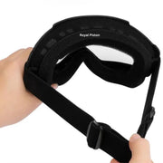 Royal Piston Motorcycle Full Face Mask Goggles Mask Motorcycle Splash & Wind Shield Outdoor Eye Protection Glasses | Eyewear Detachable Face Mask Anti Scratch (Multi Colour)