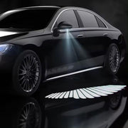 Royal Piston 2024 Car Laser Projector Lights: LED Angel Wings, Door Courtesy Light (Ultra-Clear Quartz)