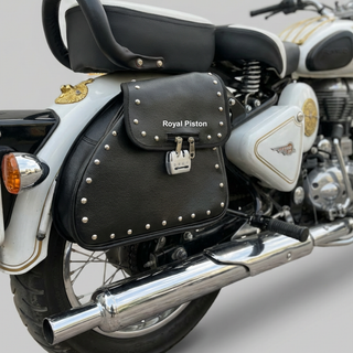 Universal Anti-Theft Locking Saddlebag - Cruiser Edition for Harley & Enfield - Royal Piston